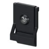 Deltana Modern Door Knocker With UL Door Viewer (Flat Black)