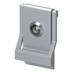 Deltana Modern Door Knocker With UL Door Viewer (Brushed Chrome)