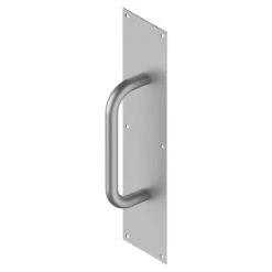 Deltana Pull Plate With Handle - 4" (102mm) X 16" (406mm) (Satin Stainless Steel)