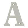 Deltana 4" (102mm) Solid Brass House Letters - (Satin Nickel)