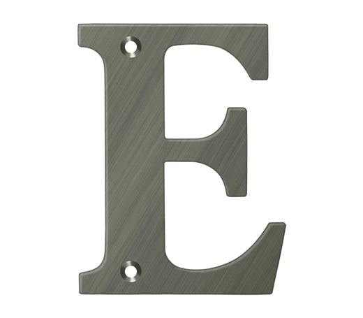 Deltana 4" (102mm) Solid Brass House Letters - (Antique Nickel) 5 Deltana 4" (102mm) Solid Brass House Letters - (Antique Nickel) - Image 5