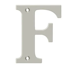 Deltana 4" (102mm) Solid Brass House Letters - (Satin Nickel) -Amerock Sales Shop del rl4f 15 big