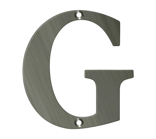 Deltana 4" (102mm) Solid Brass House Letters - (Antique Nickel) 7 Deltana 4" (102mm) Solid Brass House Letters - (Antique Nickel) - Image 7