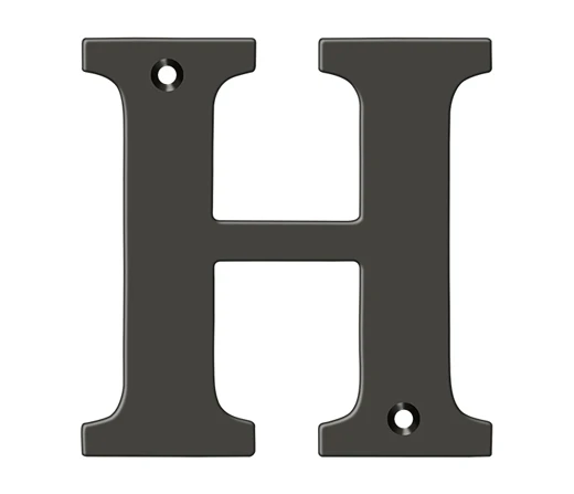 Deltana 4" (102mm) Solid Brass House Letters - (Oil Rubbed Bronze) 8 Deltana 4" (102mm) Solid Brass House Letters - (Oil Rubbed Bronze) - Image 8