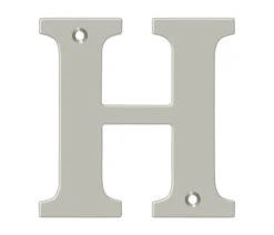 Deltana 4" (102mm) Solid Brass House Letters - (Satin Nickel) -Amerock Sales Shop del rl4h 15 big