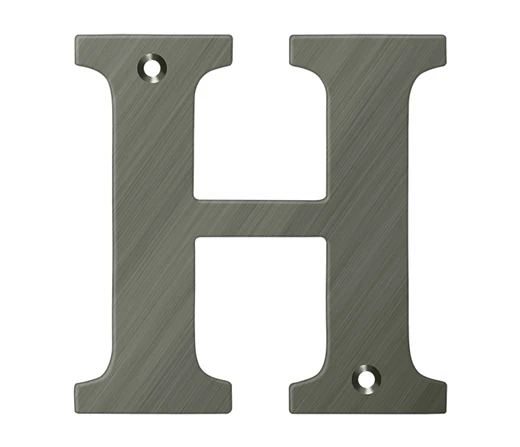 Deltana 4" (102mm) Solid Brass House Letters - (Antique Nickel) 8 Deltana 4" (102mm) Solid Brass House Letters - (Antique Nickel) - Image 8