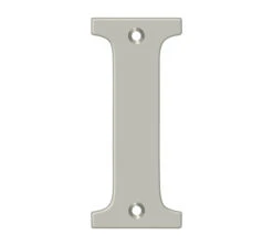 Deltana 4" (102mm) Solid Brass House Letters - (Satin Nickel) -Amerock Sales Shop del rl4i 15 big