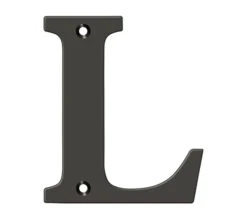 Deltana 4" (102mm) Solid Brass House Letters - (Oil Rubbed Bronze) 31 Deltana 4" (102mm) Solid Brass House Letters - (Oil Rubbed Bronze) -Amerock Sales Shop del rl4l 10b big