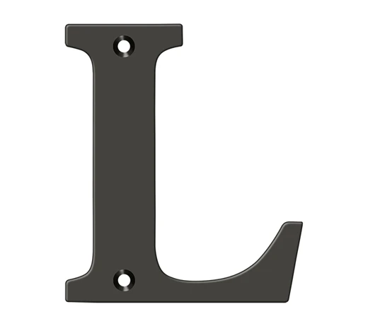 Deltana 4" (102mm) Solid Brass House Letters - (Oil Rubbed Bronze) 12 Deltana 4" (102mm) Solid Brass House Letters - (Oil Rubbed Bronze) - Image 12