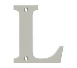 Deltana 4" (102mm) Solid Brass House Letters - (Satin Nickel) -Amerock Sales Shop del rl4l 15 big
