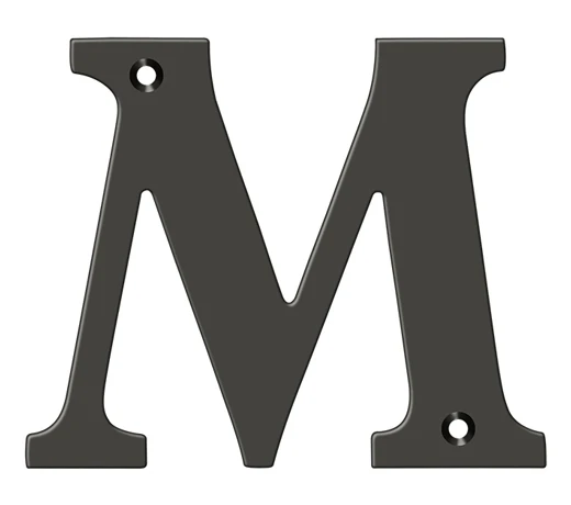 Deltana 4" (102mm) Solid Brass House Letters - (Oil Rubbed Bronze) 13 Deltana 4" (102mm) Solid Brass House Letters - (Oil Rubbed Bronze) - Image 13