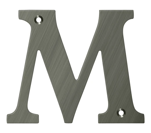 Deltana 4" (102mm) Solid Brass House Letters - (Antique Nickel) 13 Deltana 4" (102mm) Solid Brass House Letters - (Antique Nickel) - Image 13