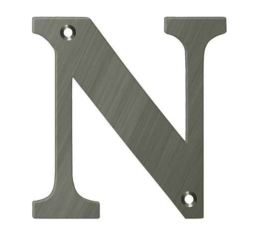 Deltana 4" (102mm) Solid Brass House Letters - (Antique Nickel) 14 Deltana 4" (102mm) Solid Brass House Letters - (Antique Nickel) - Image 14