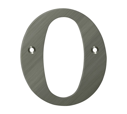 Deltana 4" (102mm) Solid Brass House Letters - (Antique Nickel) 15 Deltana 4" (102mm) Solid Brass House Letters - (Antique Nickel) - Image 15