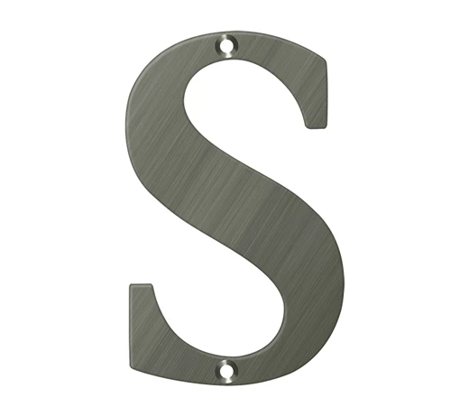 Deltana 4" (102mm) Solid Brass House Letters - (Antique Nickel) 19 Deltana 4" (102mm) Solid Brass House Letters - (Antique Nickel) - Image 19