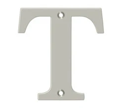 Deltana 4" (102mm) Solid Brass House Letters - (Satin Nickel) -Amerock Sales Shop del rl4t 15 big