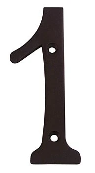 Deltana 6" (152mm) Solid Brass House Numbers - (Oil Rubbed Bronze)