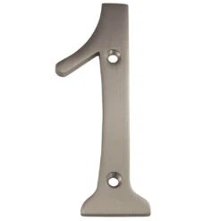 Deltana 4" (102mm) Solid Brass House Numbers - (Satin Nickel) -Amerock Sales Shop del rn4 1u15 big 1