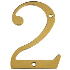Deltana 6" (152mm) Solid Brass House Numbers - (PVD Polished Brass) 32 Deltana 6" (152mm) Solid Brass House Numbers - (PVD Polished Brass) -Amerock Sales Shop del rn4 2cr003 big