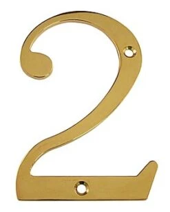 Deltana 6" (152mm) Solid Brass House Numbers - (PVD Polished Brass) 22 Deltana 6" (152mm) Solid Brass House Numbers - (PVD Polished Brass) -Amerock Sales Shop del rn4 2cr003 huge