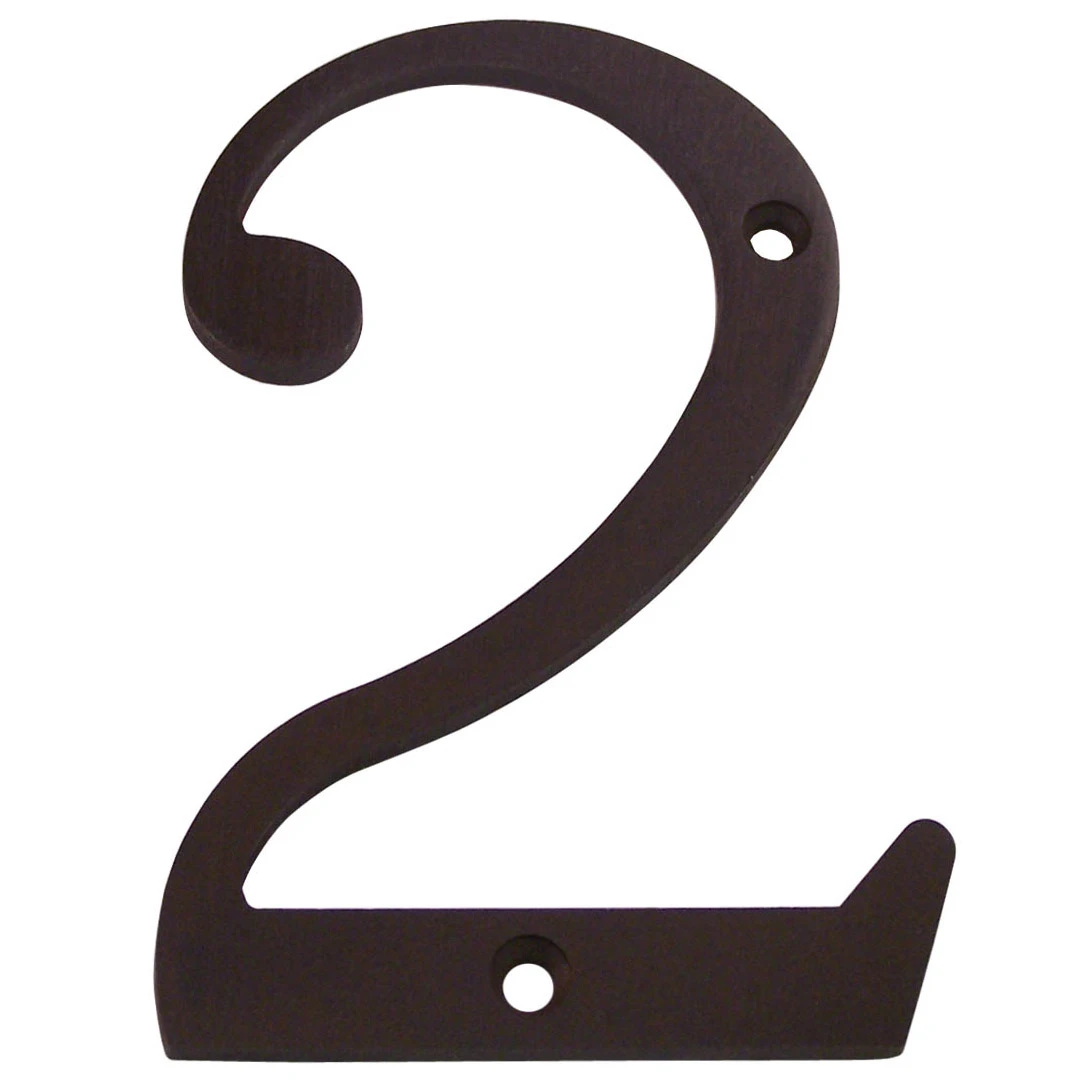 Deltana 4" (102mm) Solid Brass House Numbers - (Oil Rubbed Bronze) 13 Deltana 4" (102mm) Solid Brass House Numbers - (Oil Rubbed Bronze) - Image 13