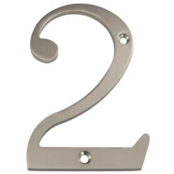 Deltana 4" (102mm) Solid Brass House Numbers - (Satin Nickel) -Amerock Sales Shop del rn4 2u15 big 1