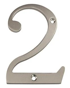 Deltana 6" (152mm) Solid Brass House Numbers - (Satin Nickel) -Amerock Sales Shop del rn4 2u15 huge