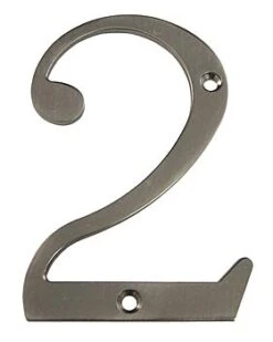 Deltana 4" (102mm) Solid Brass House Numbers - (Antique Nickel) 22 Deltana 4" (102mm) Solid Brass House Numbers - (Antique Nickel) -Amerock Sales Shop del rn4 2u15a huge