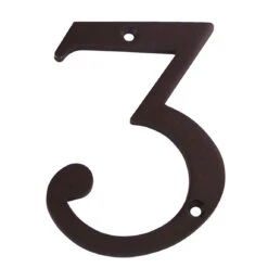 Deltana 6" (152mm) Solid Brass House Numbers - (Oil Rubbed Bronze) 33 Deltana 6" (152mm) Solid Brass House Numbers - (Oil Rubbed Bronze) -Amerock Sales Shop del rn4 3u10b big 1
