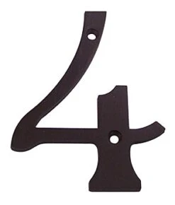 Deltana 6" (152mm) Solid Brass House Numbers - (Oil Rubbed Bronze) 24 Deltana 6" (152mm) Solid Brass House Numbers - (Oil Rubbed Bronze) -Amerock Sales Shop del rn4 4u10b huge 1