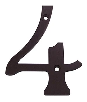 Deltana 4" (102mm) Solid Brass House Numbers - (Oil Rubbed Bronze) 5 Deltana 4" (102mm) Solid Brass House Numbers - (Oil Rubbed Bronze) - Image 5