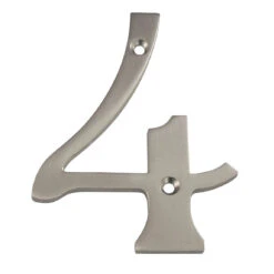 Deltana 6" (152mm) Solid Brass House Numbers - (Satin Nickel) -Amerock Sales Shop del rn4 4u15 big