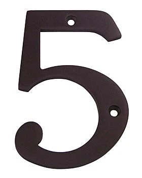 Deltana 4" (102mm) Solid Brass House Numbers - (Oil Rubbed Bronze) 6 Deltana 4" (102mm) Solid Brass House Numbers - (Oil Rubbed Bronze) - Image 6