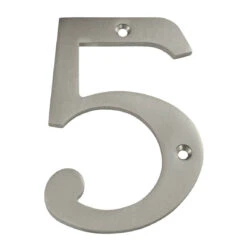 Deltana 4" (102mm) Solid Brass House Numbers - (Satin Nickel) -Amerock Sales Shop del rn4 5u15 big 1