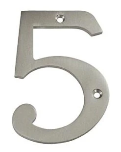 Deltana 6" (152mm) Solid Brass House Numbers - (Satin Nickel) -Amerock Sales Shop del rn4 5u15 huge