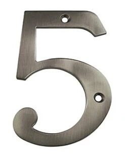 Deltana 4" (102mm) Solid Brass House Numbers - (Antique Nickel) 25 Deltana 4" (102mm) Solid Brass House Numbers - (Antique Nickel) -Amerock Sales Shop del rn4 5u15a huge