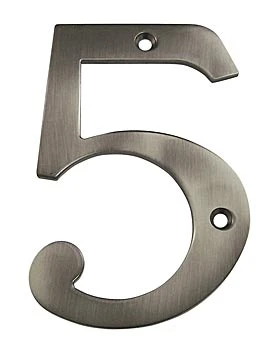 Deltana 4" (102mm) Solid Brass House Numbers - (Antique Nickel) 6 Deltana 4" (102mm) Solid Brass House Numbers - (Antique Nickel) - Image 6