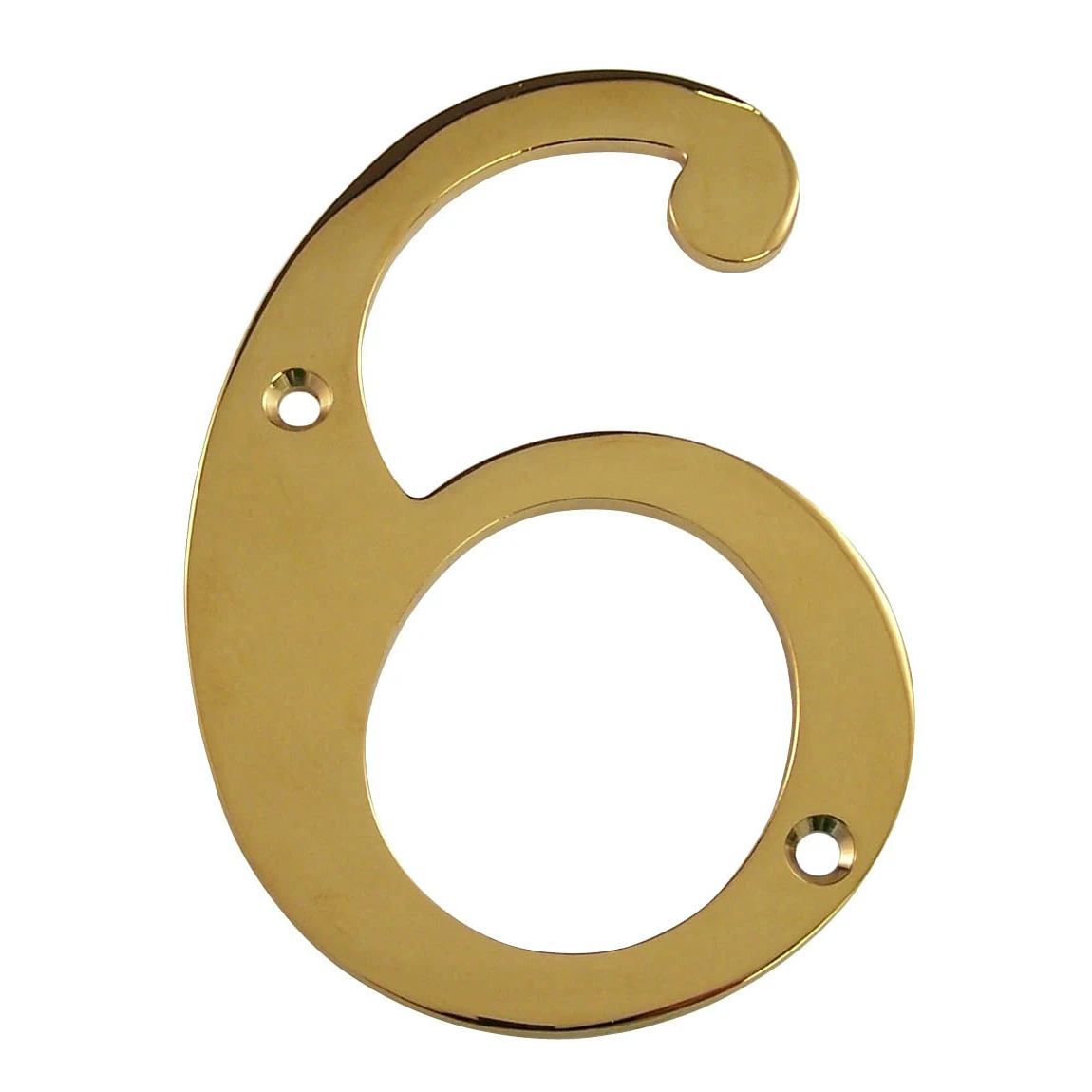 Deltana 6" (152mm) Solid Brass House Numbers - (PVD Polished Brass) 17 Deltana 6" (152mm) Solid Brass House Numbers - (PVD Polished Brass) - Image 17