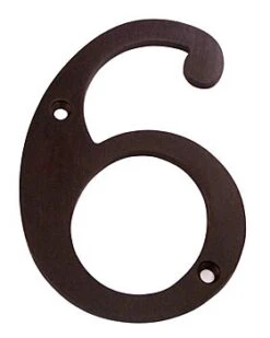 Deltana 6" (152mm) Solid Brass House Numbers - (Oil Rubbed Bronze) 26 Deltana 6" (152mm) Solid Brass House Numbers - (Oil Rubbed Bronze) -Amerock Sales Shop del rn4 6u10b huge 1