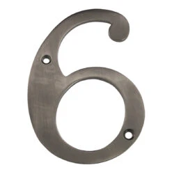 Deltana 4" (102mm) Solid Brass House Numbers - (Antique Nickel) 36 Deltana 4" (102mm) Solid Brass House Numbers - (Antique Nickel) -Amerock Sales Shop del rn4 6u15a big