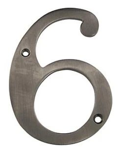 Deltana 6" (152mm) Solid Brass House Numbers - (Antique Nickel) 26 Deltana 6" (152mm) Solid Brass House Numbers - (Antique Nickel) -Amerock Sales Shop del rn4 6u15a huge 1