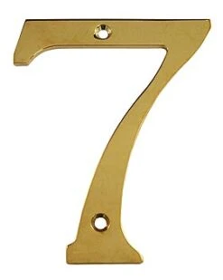 Deltana 4" (102mm) Solid Brass House Numbers - (PVD Polished Brass) -Amerock Sales Shop del rn4 7cr003 huge 1