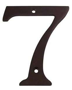Deltana 6" (152mm) Solid Brass House Numbers - (Oil Rubbed Bronze) 27 Deltana 6" (152mm) Solid Brass House Numbers - (Oil Rubbed Bronze) -Amerock Sales Shop del rn4 7u10b huge 1
