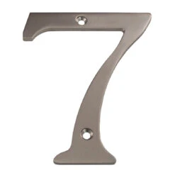 Deltana 4" (102mm) Solid Brass House Numbers - (Satin Nickel) -Amerock Sales Shop del rn4 7u15 big 1