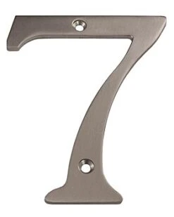 Deltana 4" (102mm) Solid Brass House Numbers - (Satin Nickel) -Amerock Sales Shop del rn4 7u15 huge 1