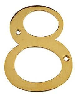 Deltana 6" (152mm) Solid Brass House Numbers - (PVD Polished Brass) 26 Deltana 6" (152mm) Solid Brass House Numbers - (PVD Polished Brass) -Amerock Sales Shop del rn4 8cr003 huge