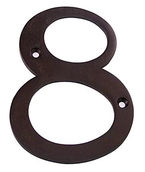 Deltana 4" (102mm) Solid Brass House Numbers - (Oil Rubbed Bronze) 9 Deltana 4" (102mm) Solid Brass House Numbers - (Oil Rubbed Bronze) - Image 9