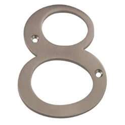 Deltana 6" (152mm) Solid Brass House Numbers - (Satin Nickel) -Amerock Sales Shop del rn4 8u15 big
