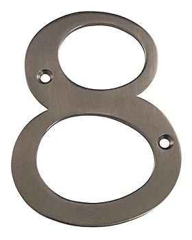 Deltana 6" (152mm) Solid Brass House Numbers - (Antique Nickel) 9 Deltana 6" (152mm) Solid Brass House Numbers - (Antique Nickel) - Image 9