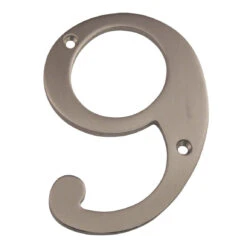 Deltana 6" (152mm) Solid Brass House Numbers - (Satin Nickel) -Amerock Sales Shop del rn4 9u15 big